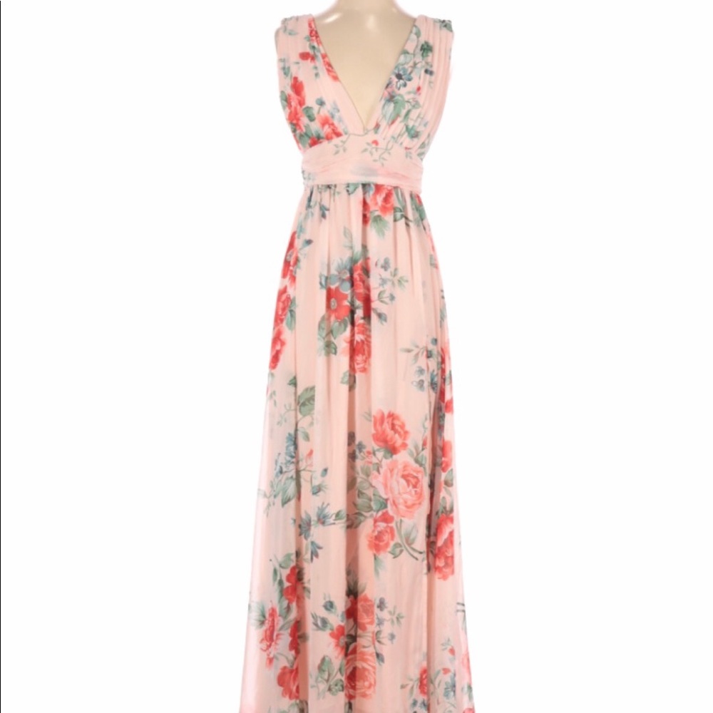 Lulu’s heavenly hues floral maxi dress